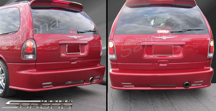 Custom Dodge Grand Caravan Rear Bumper  Mini Van (1996 - 2000) - $490.00 (Part #DG-005-RB)